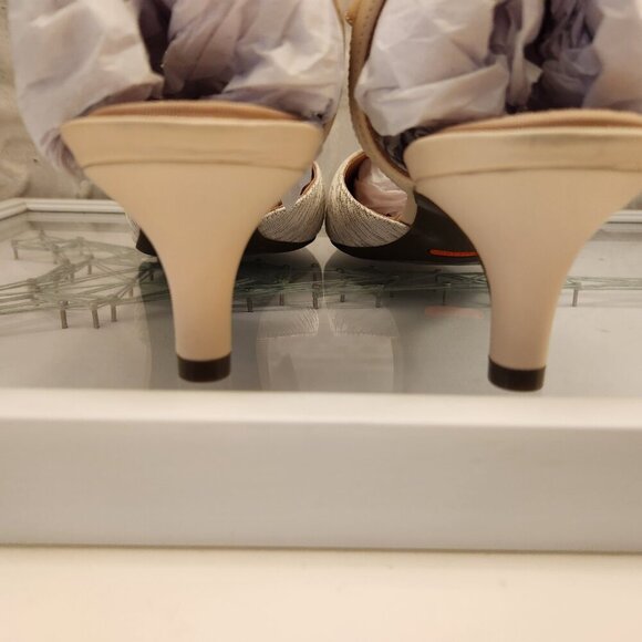 Rockport Total Motion "Kalila Two Piece" Heels. NIB. Size 10. Cream. - Picture 6 of 11